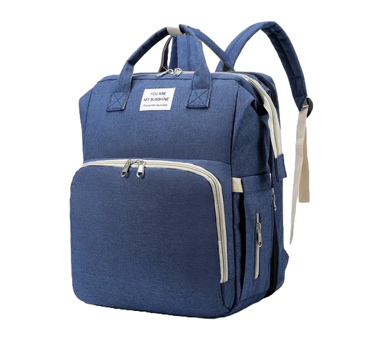 Mochila Pañalera Moderna con función de Cuna y Mudador, Diferentes Colores.
